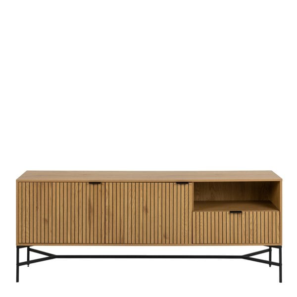 Furniture To Go Jaipur Sideboard with  2 Doors and 1 Drawer in Black