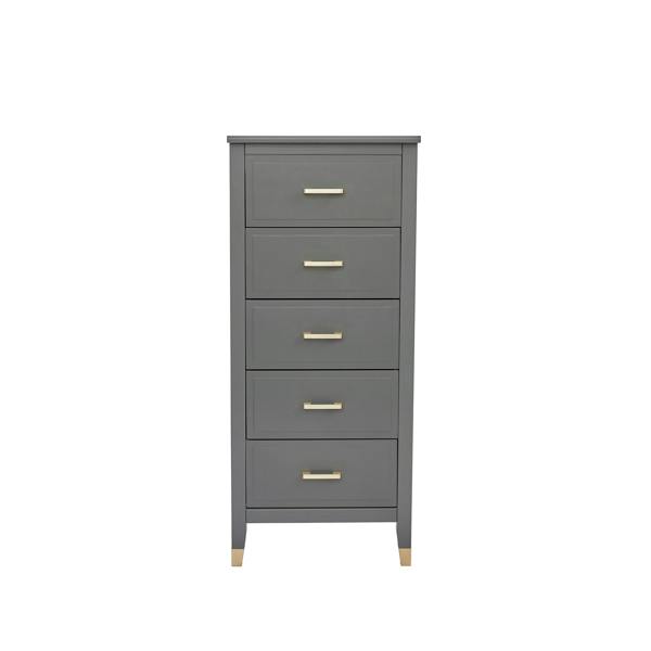 Cabinet Bits Palazzi 5 Drawer Narrow Chest of Drawers