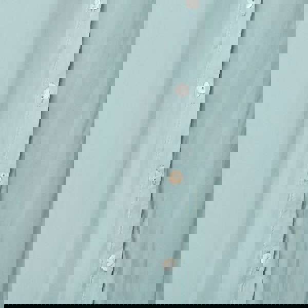 Sage | Plain V-Neck Puff 1/2 Sleeve Shirt