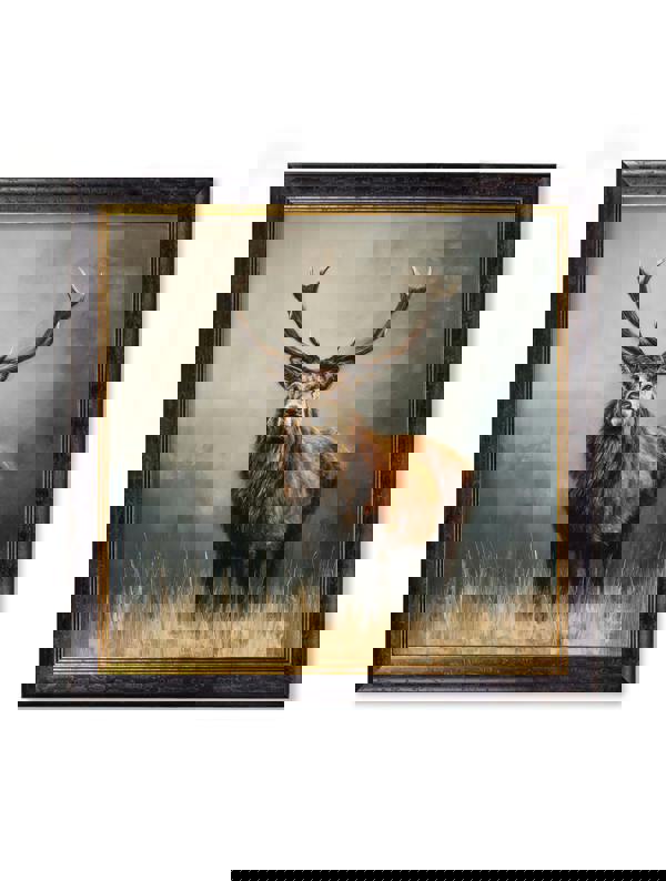 Exceptional Art Highland Stag - Oxford square frame