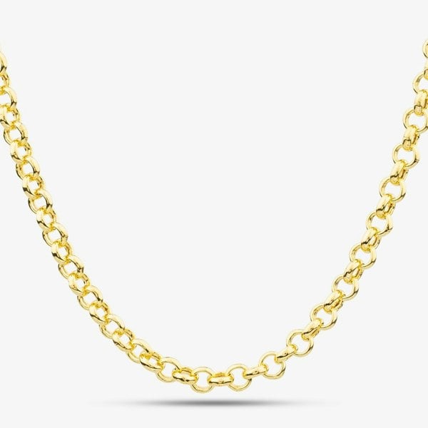 T. H. Baker 9ct Yellow Gold 18 or 20 Inch Round Belcher Chain HRB130