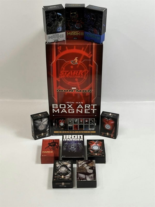 Hot Toys Iron Man 10 Assorted Hot Toys Box Art Magnet Packs 10 Per Box 6-7cm