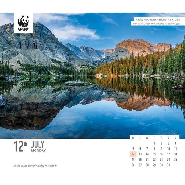Unbranded WWF, Natural World Desk Calendar 2027, Desk Calendars, Day To View, Animals, Gift