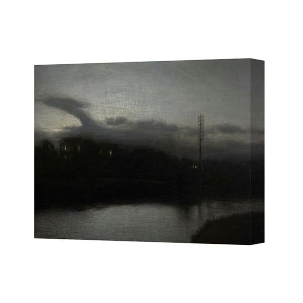 Benjamin Tate Design Moody Landscape Canvas Wall Art Print Dark Evening Scene