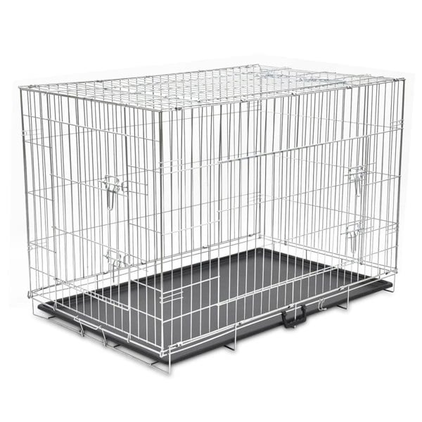 Berkfield Foldable Metal Dog Bench XXL