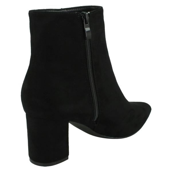 Spot On Ladies Spot On Block Heel Ankle Boots F51220