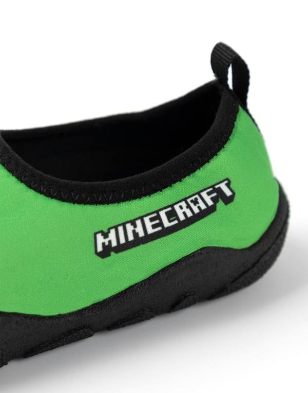 Minecraft Boys Green Creeper Aqua Shoes