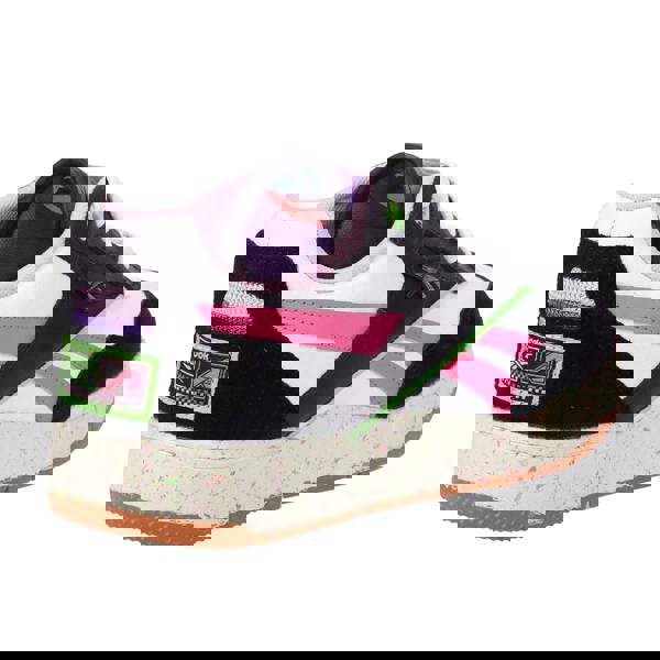 Reebok Unisex Adult BB 4000 II Leather Trainers - Black/Pink - 