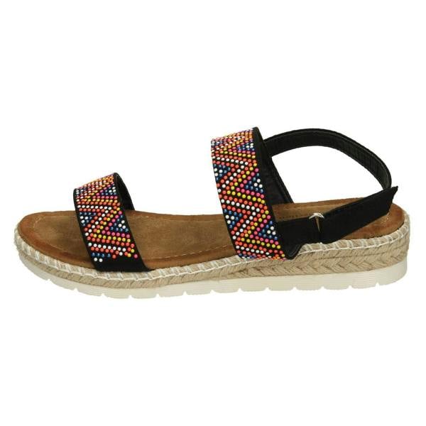 Savannah Ladies Savannah Coloured Studded Sandals