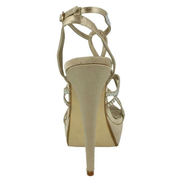 Spot On Ladies Spot On Strappy Heeled Sandals