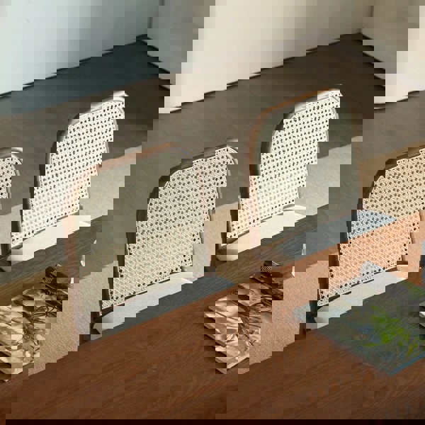 Lucile Rattan Dining Chair, Ash Wood-Rit Concept-Rit Concept