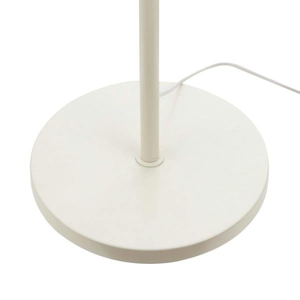 Muted Dove Grey Scandinavian Designed Table Desk Lamp with Wooden Trim Image 5