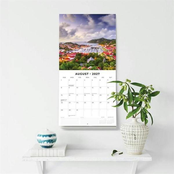 The Caribbean Calendar 2027, Wall Calendars, Month To View, Travel, Gift