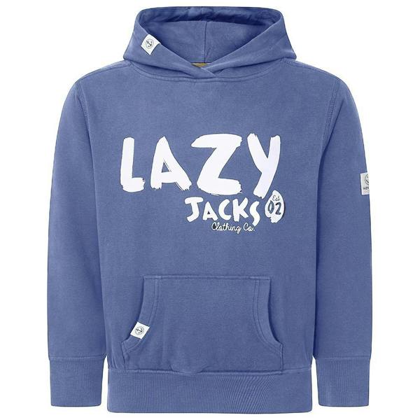 Lazy Jacks Childrens/Kids Established Hoodie - Denim
