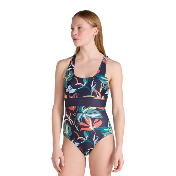Mountain Warehouse Womens/Ladies Yamba Flowers One Piece Swimsuit - Teal - 