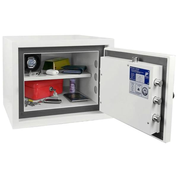 Phoenix Safe Phoenix Fortress PRO SS1461K Security Safe in Scratch-Resistant White Paint with Double-Bitted Key Lock