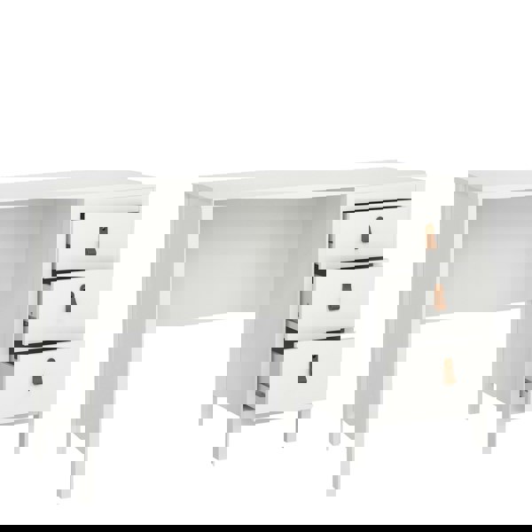 Furniture To Go Barcelona Desk 3 drawers White