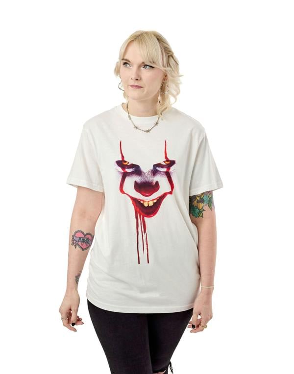 IT Unisex White Character Short Sleeved T-Shirt