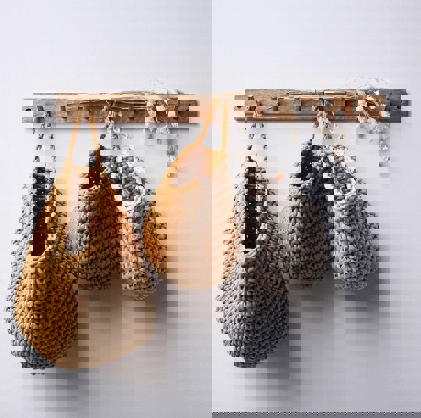 Zuri House Crochet hanging bags | BEIGE