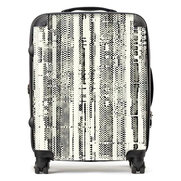 Warren Reed Washed Out Canvas Pattern Suitcase