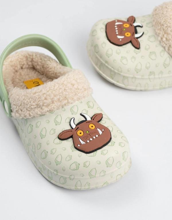 Vanilla Underground Gruffalo & Friends Unisex Kids Brown Character Face Clogs