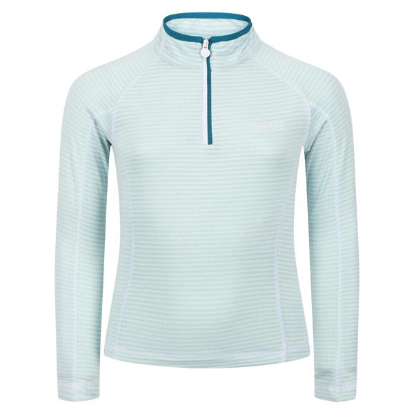Regatta Childrens/Kids Berley Half Zip Long Sleeved Top - Sea Haze