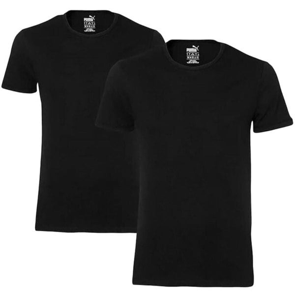 Puma 2-Pack Crew-Neck T-Shirts, Black
