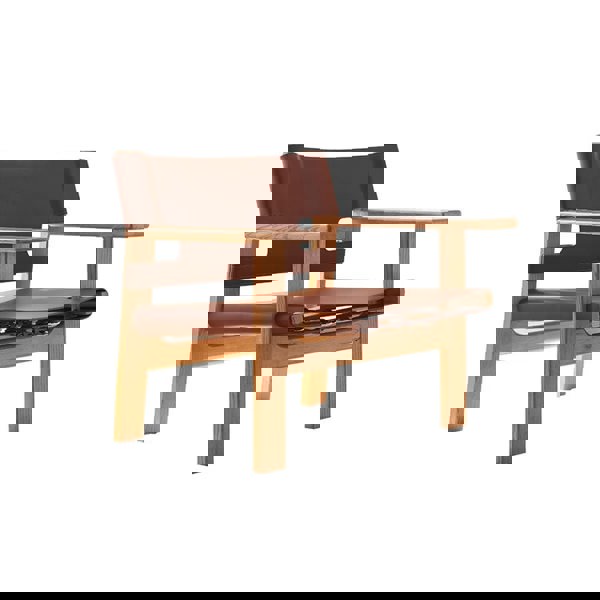 Mona Armchair, Saddle Leather & Ash Wood-Rit Concept-Rit Concept