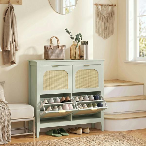 Flip-down Shoe Cabinet