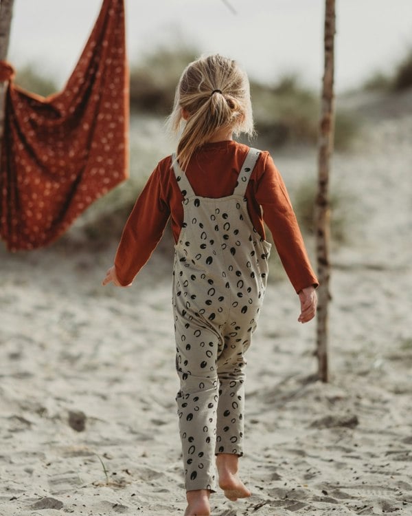 organic cotton Grey Equestrian Print Dungarees- image 6