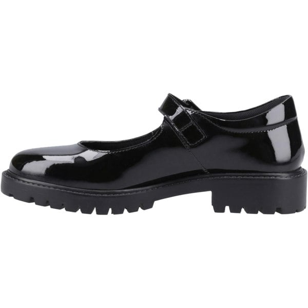 Hush Puppies Aurora Patent Senior Leather Girls's Black Shoes