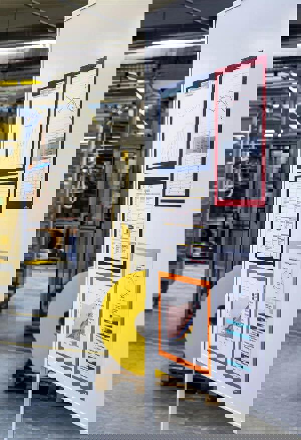 Durable DURAFRAME Magnetic Document Signage Frame for Metal | 5 Pack | A4 Orange