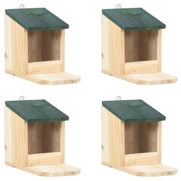 Berkfield Squirrel Houses 4 pcs Firwood
