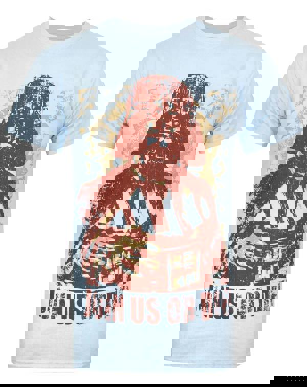 Star Wars Mens Blue Darth Vader Short Sleeved T-Shirt