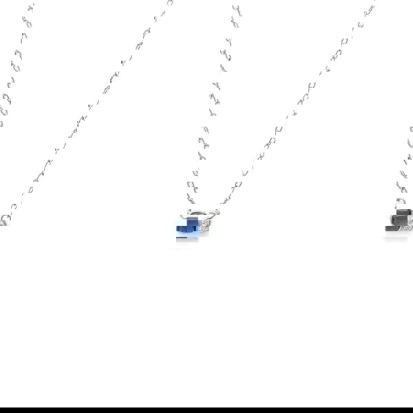 Say It With September Sapphire Birthstone Necklace - Silver Plated