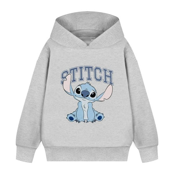 Lilo & Stitch Girls College Hoodie - Grey Marl