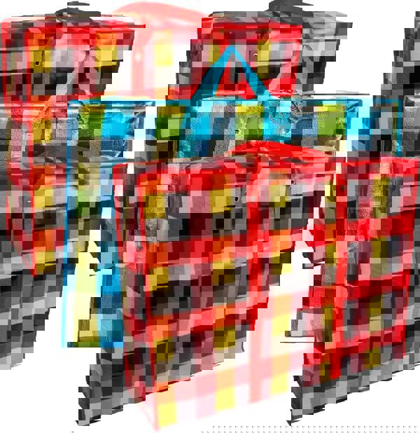 KAV Random Coloured Laundry Shopping Bags - Strong Reusable Waterproof Storage Bag with Zipper & Handle for Travel, Moving, Packing Cloths (50 x 35cm)