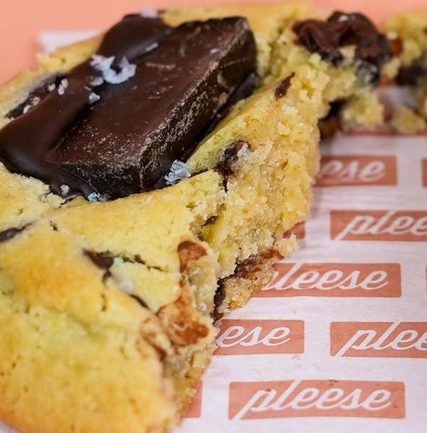 Pleese Dark Chocolate & Sea Salt Cookie