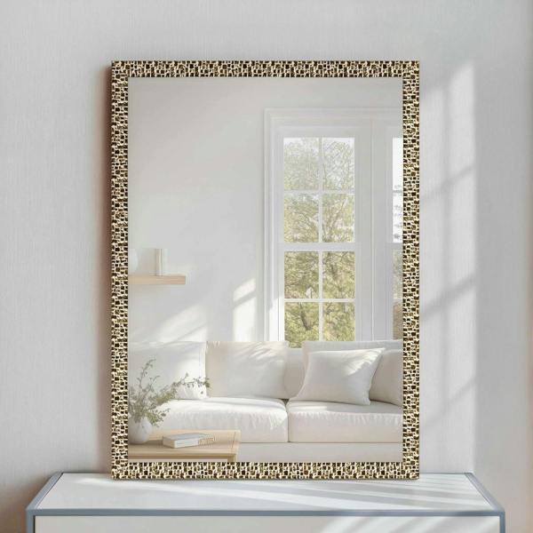 Nielsen Florentina Wall Mirror With Mosaic Design Frame - Gold