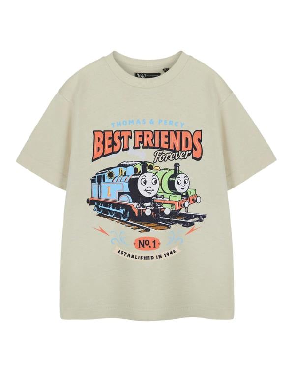 Thomas and Friends Boys Beige Best Friends Short Sleeved T-Shirt