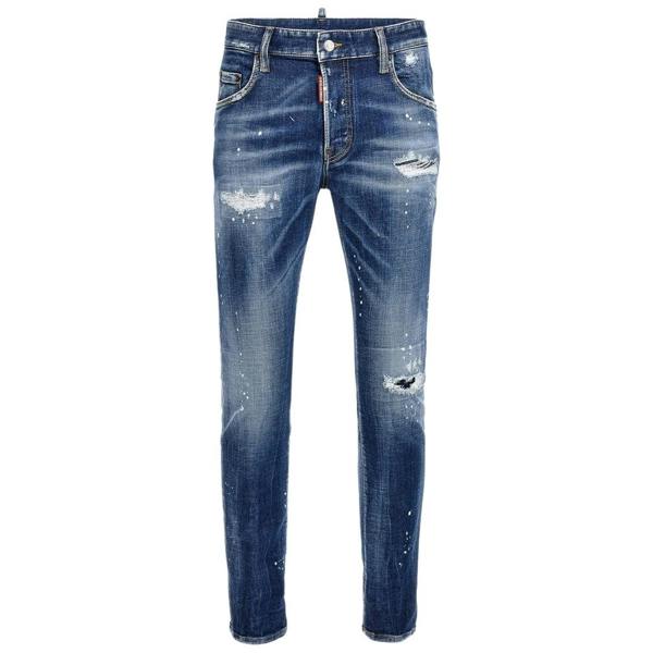 DSQUARED2 Super Twinky Jean Reinforced Worn Denim Wash Blue Jeans W30
