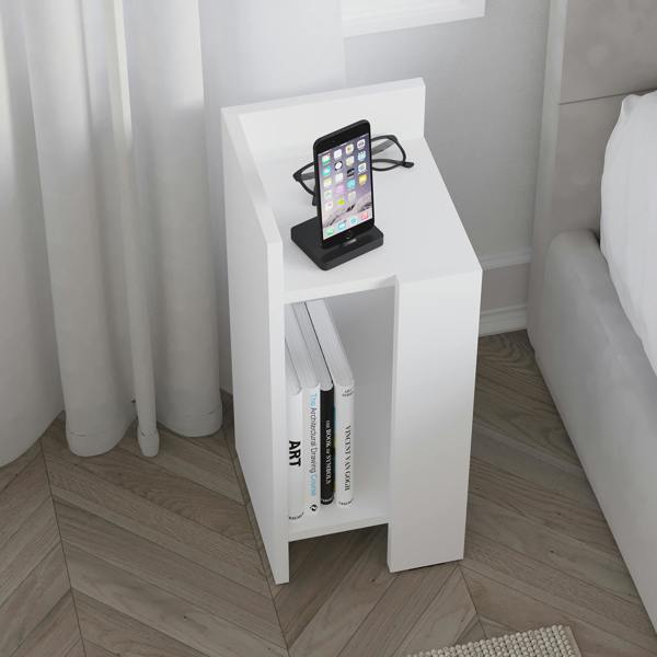 Decortie Elos Modern Bedside Table Left Module Narrow 25cm
