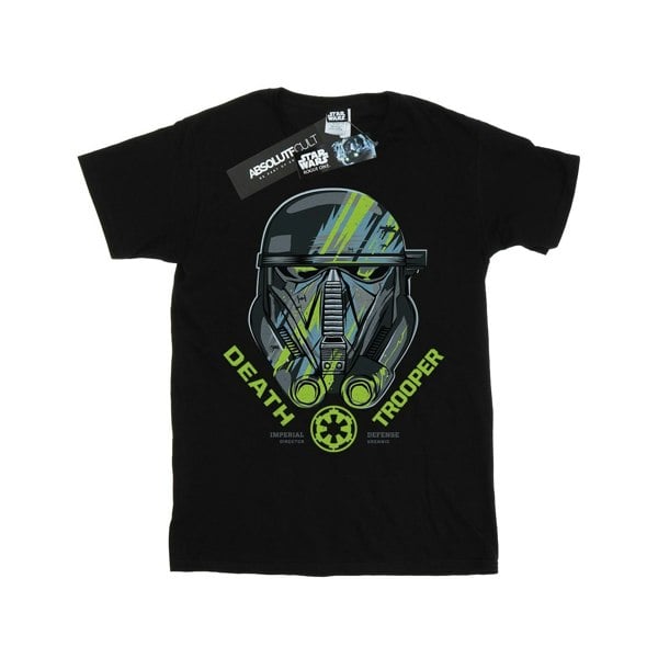 Star Wars Mens Rogue One Death Trooper Helmet T-Shirt - Black