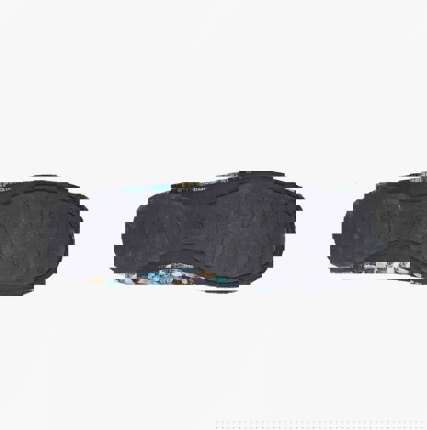 Sleepers SAMIRA Womens Polka Dot Velour Lined Ballet Slippers Blue/Multi