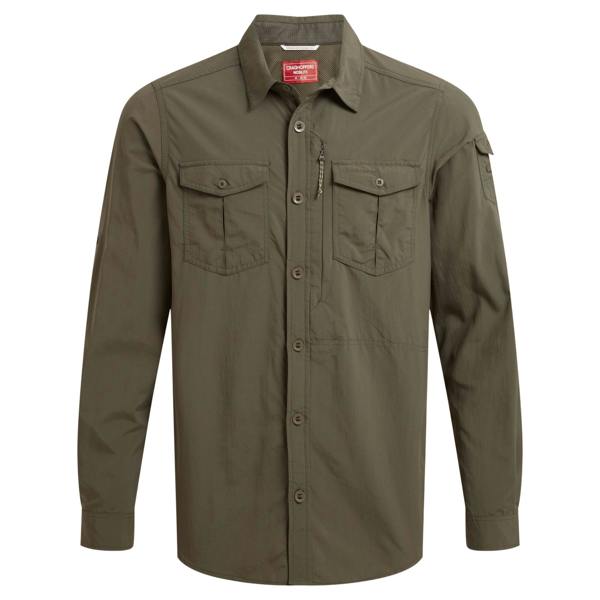 Craghoppers Mens Adventure III Nosilife Long-Sleeved Shirt - Woodland Green - 