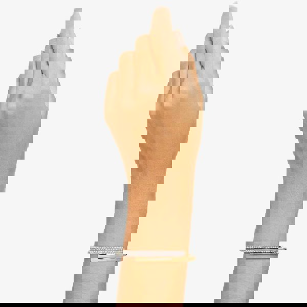 Swarovski Dextera Magnetic Closure Gold Tone Plated Hinged Bangle 5669498