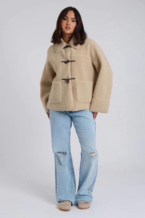 Urban Bliss Borg Duffle Coat
