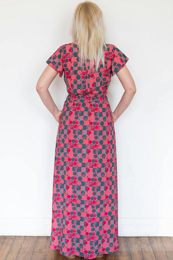 HotSquash Chiffon Wrap Top Maxi Dress