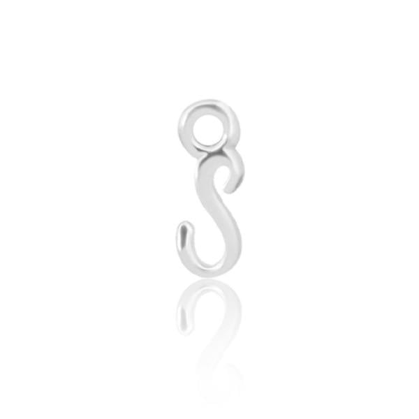Sarah Layton Initial S Alphabet Charm - Sterling Silver