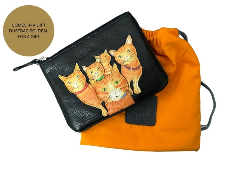 Mala Leather Kitty Crew Coin RFID Leather Purse